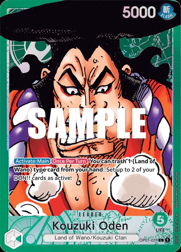 Kouzuki Oden OP01-031 Official alternate printing 1