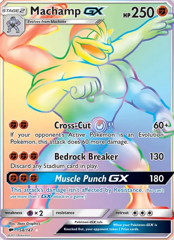 Machamp GX 154/147 from Burning Shadows