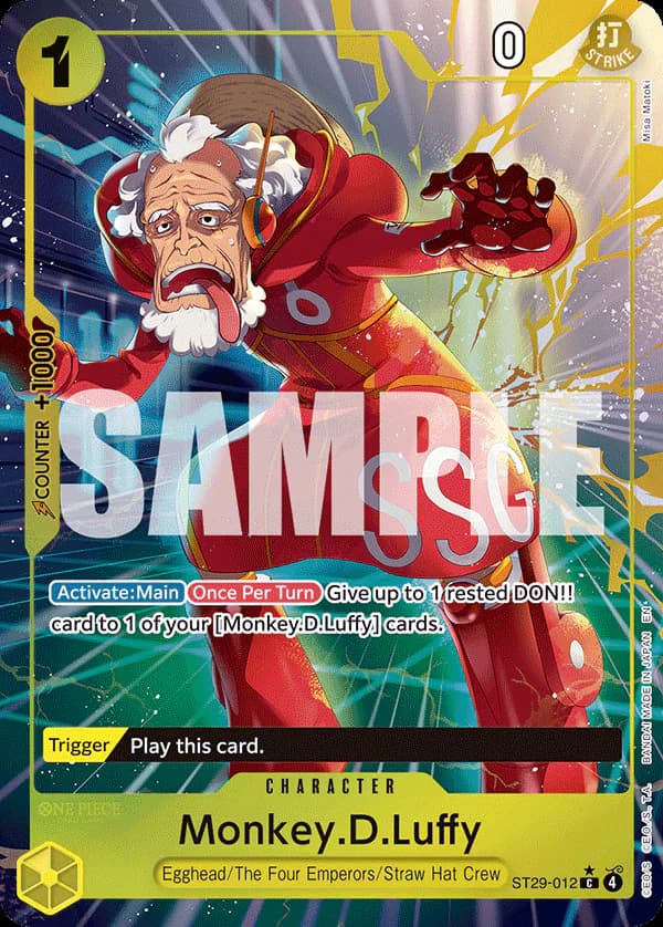 Monkey.D.Luffy ST29-012 Official alternate printing 1