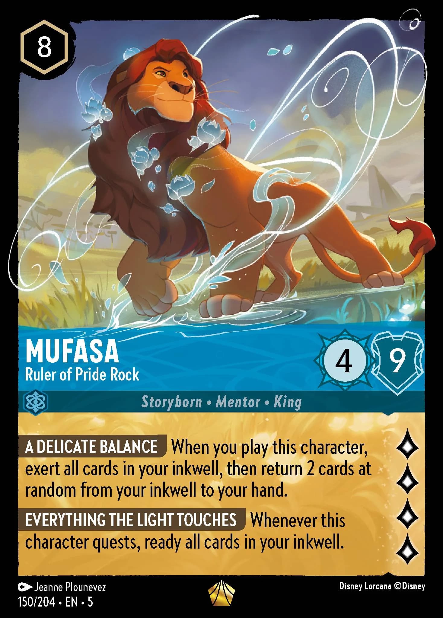 Mufasa - Ruler of Pride Rock 150/204 from Shimmering Skies