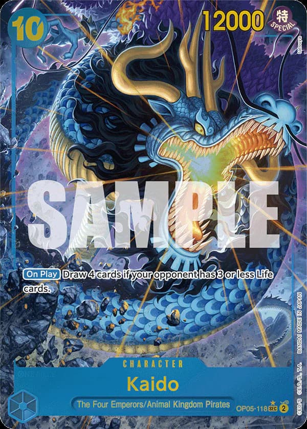 Kaido OP05-118 Official alternate printing 3