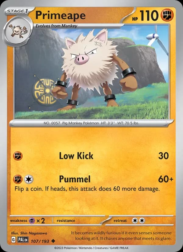 Primeape 107/193 from Paldea Evolved