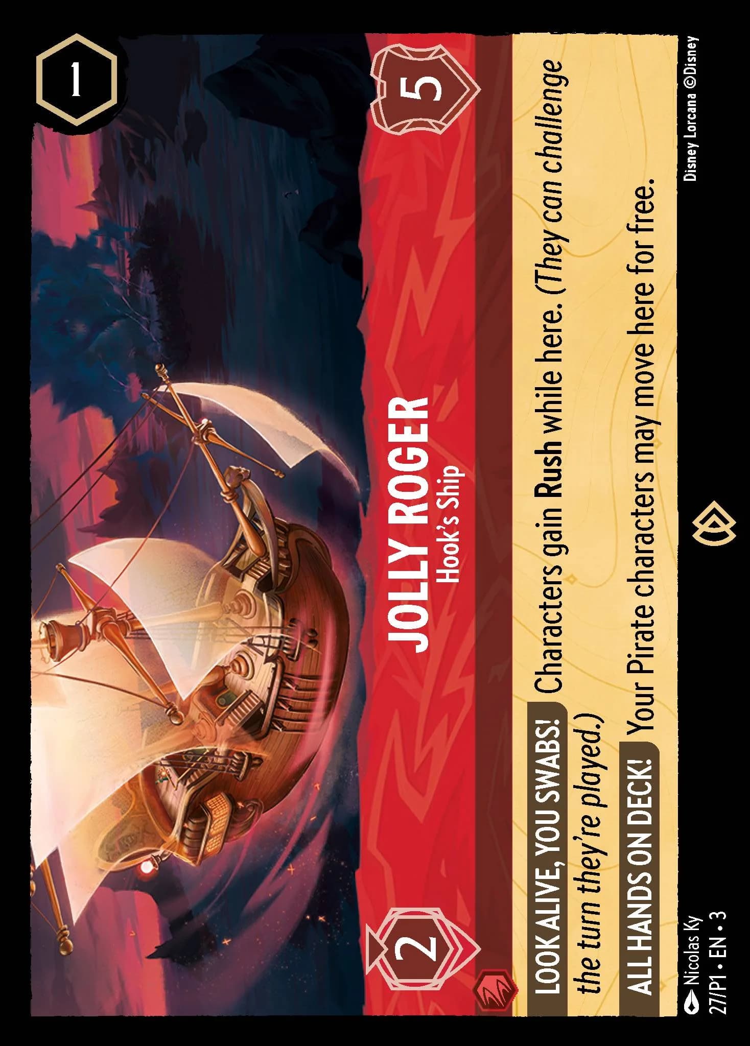 Jolly Roger - Hook's Ship 27/P1 from Into the Inklands