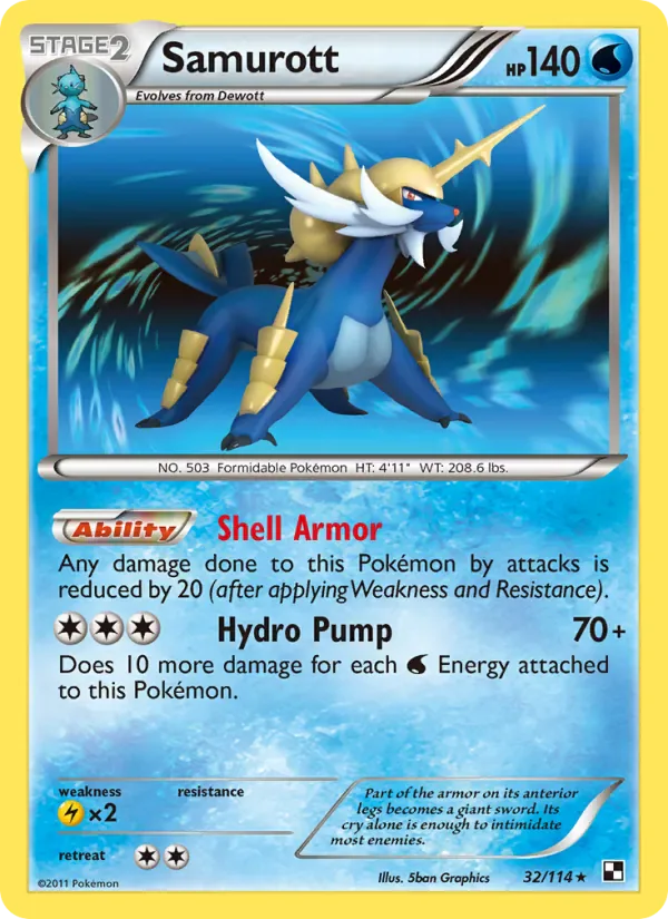 Samurott 32/114 from Black & White