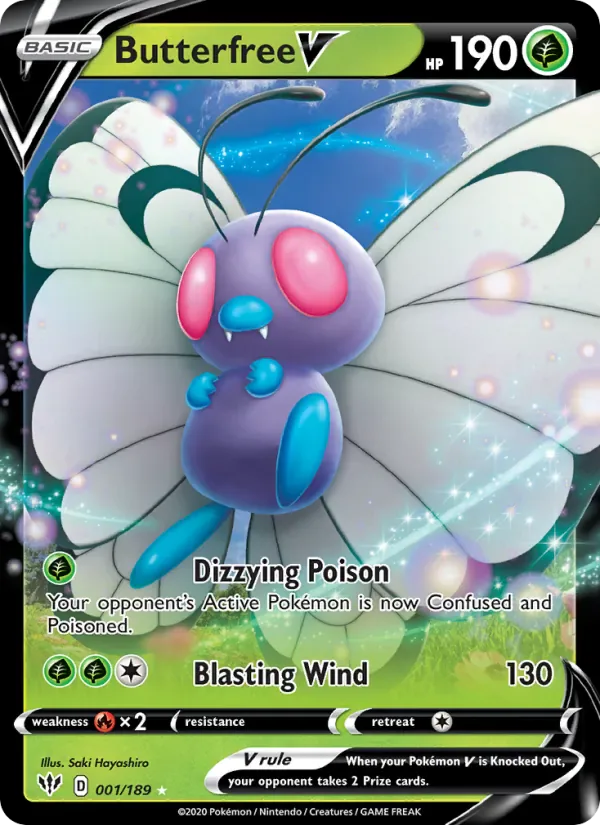 Butterfree V 1/189 from Darkness Ablaze