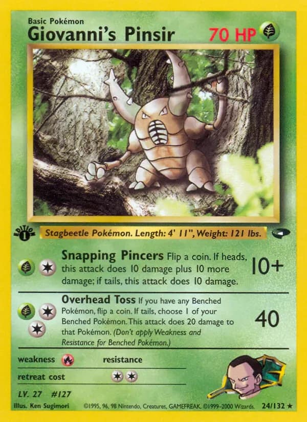 Giovanni's Pinsir 24/132 from Gym Challenge