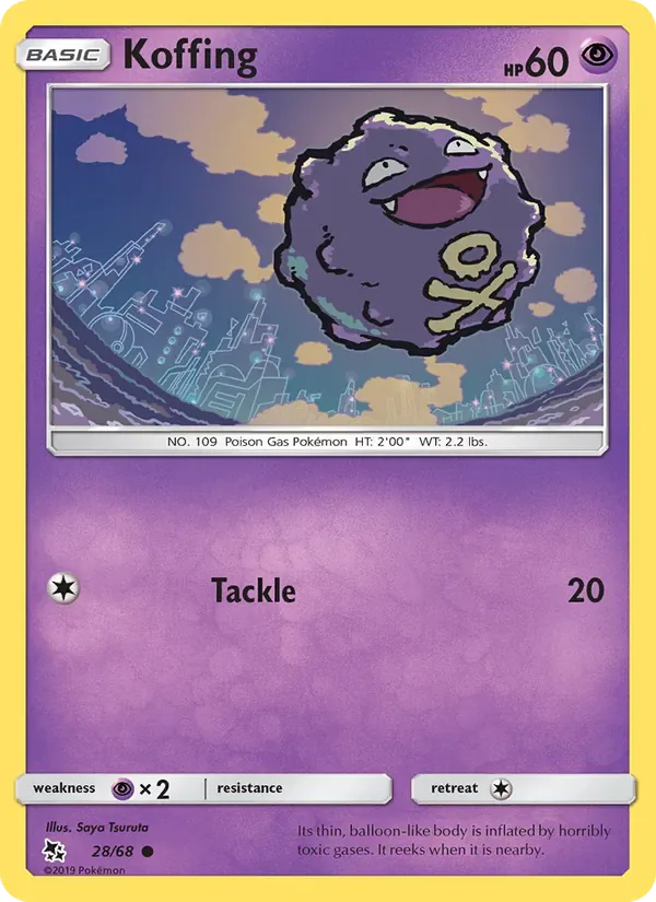 Koffing 28/68 from Hidden Fates
