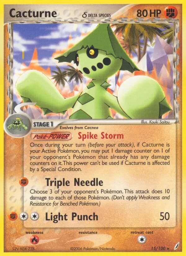 Cacturne δ 15/100 from EX Crystal Guardians