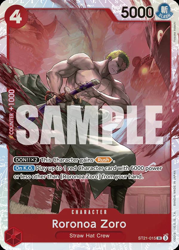 Roronoa Zoro ST21-015 Standard printing