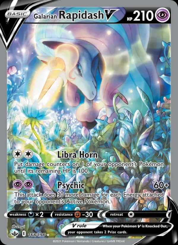 Galarian Rapidash V 168/198 from Chilling Reign