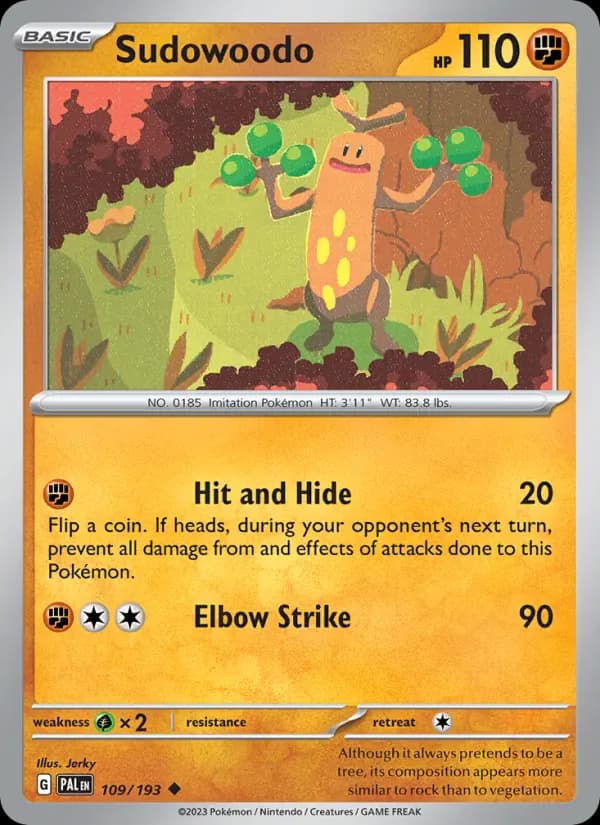 Sudowoodo 109/193 from Paldea Evolved