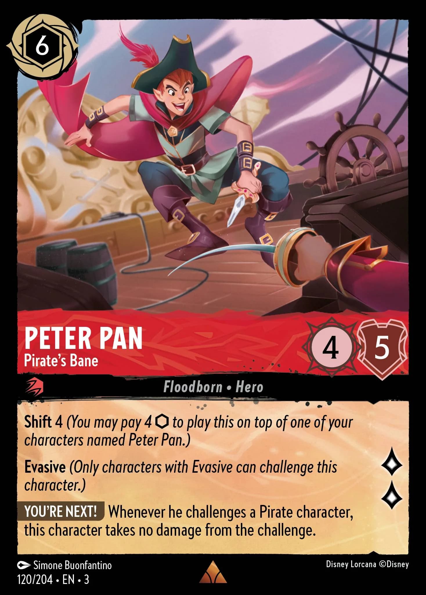 Peter Pan - Pirate's Bane 120/204 from Into the Inklands