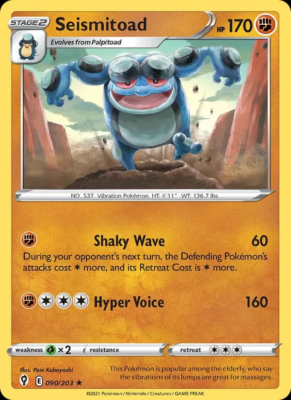 Seismitoad 90/203 from Evolving Skies