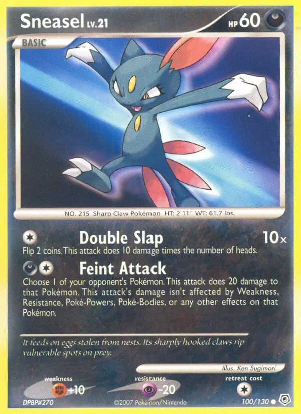 Sneasel 100/130 from Diamond & Pearl