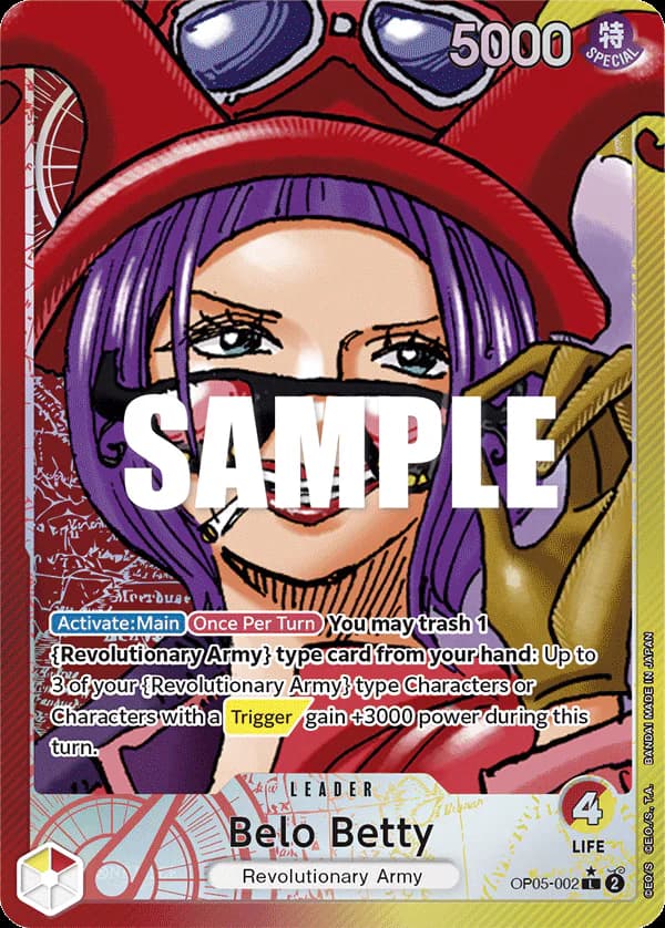 Belo Betty OP05-002 Official alternate printing 1