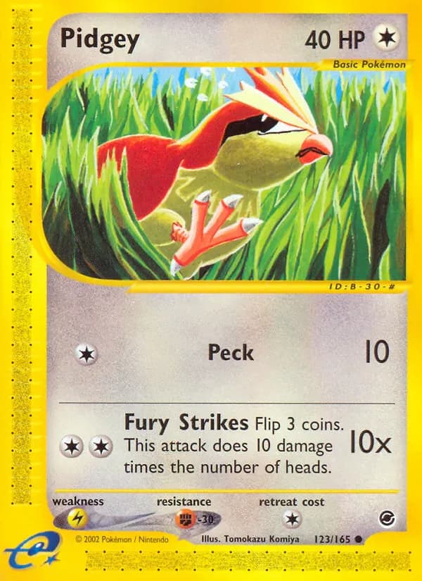 Pidgey 123/165 from Expedition Base Set
