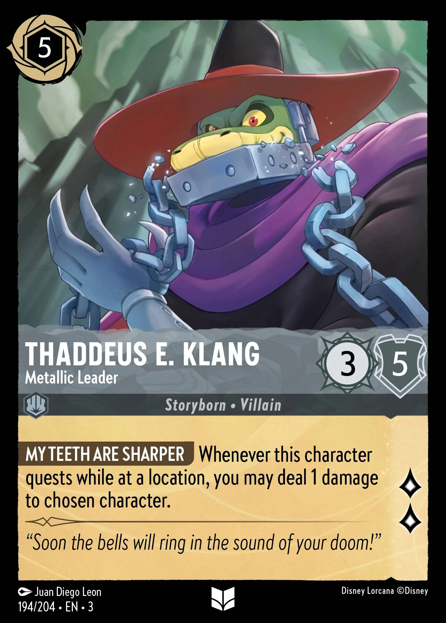 Thaddeus E. Klang - Metallic Leader 194/204 from Into the Inklands