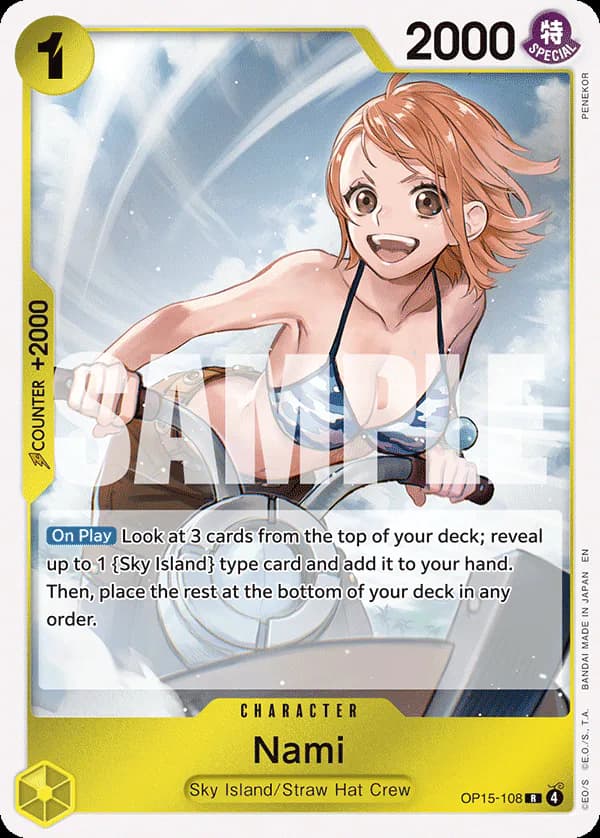 Nami OP15-108 Standard printing