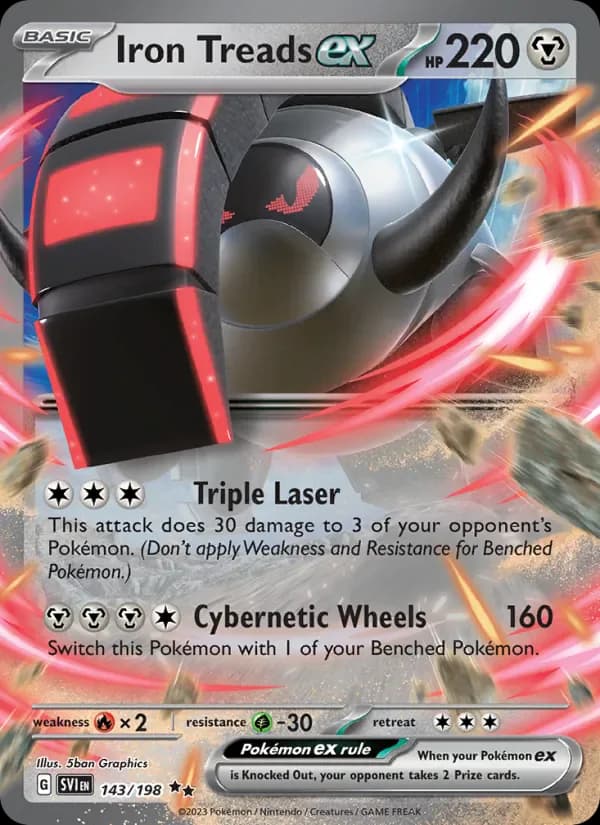 Iron Treads ex 143/198 from Scarlet & Violet Base Set