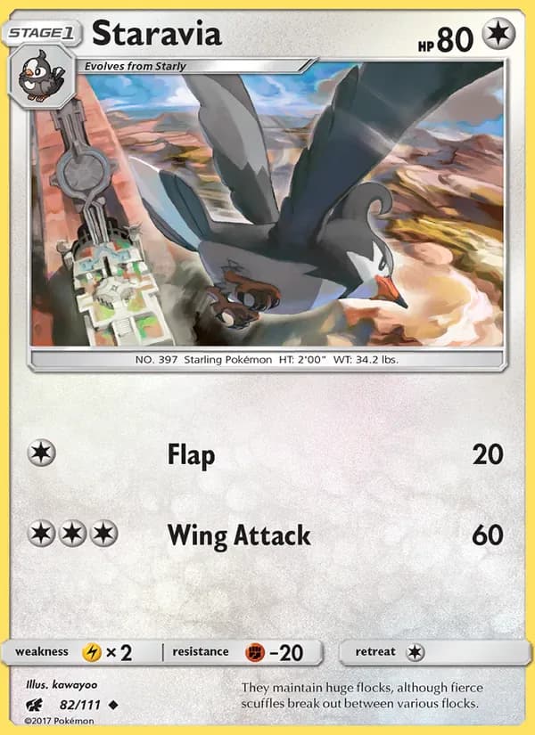 Staravia 82/111 from Crimson Invasion