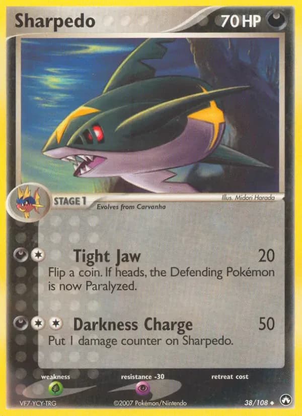 Sharpedo 38/108 from EX Power Keepers