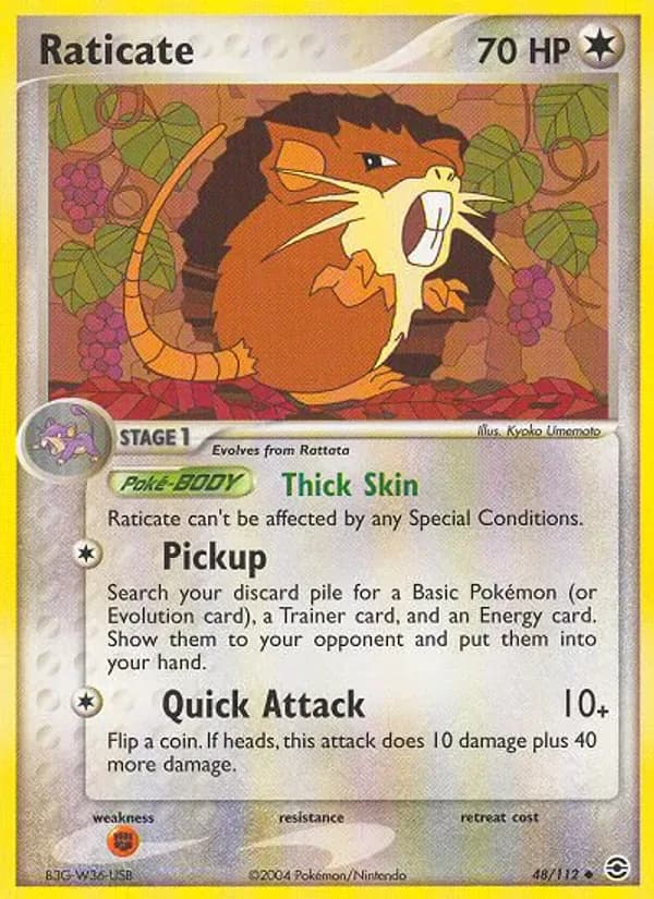 Raticate 48/112 from EX FireRed & LeafGreen