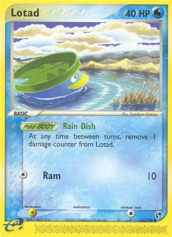 Lotad 66/100 from EX Sandstorm