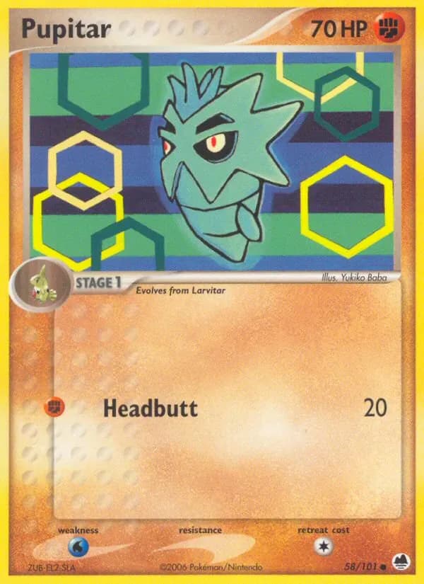 Pupitar 58/101 from EX Dragon Frontiers