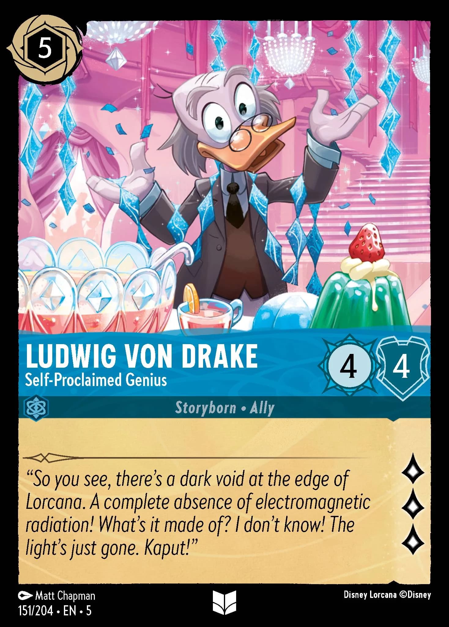 Ludwig Von Drake - Self-Proclaimed Genius 151/204 from Shimmering Skies