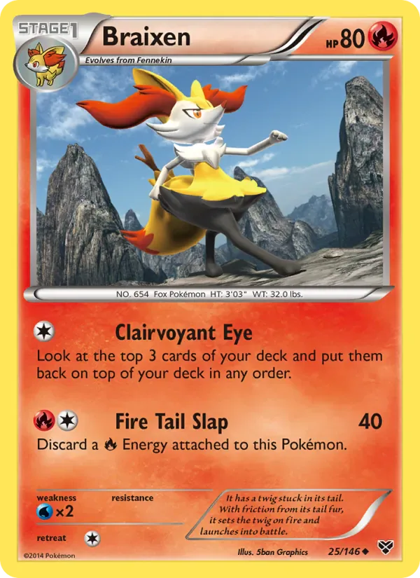 Braixen 25/146 from XY Base Set