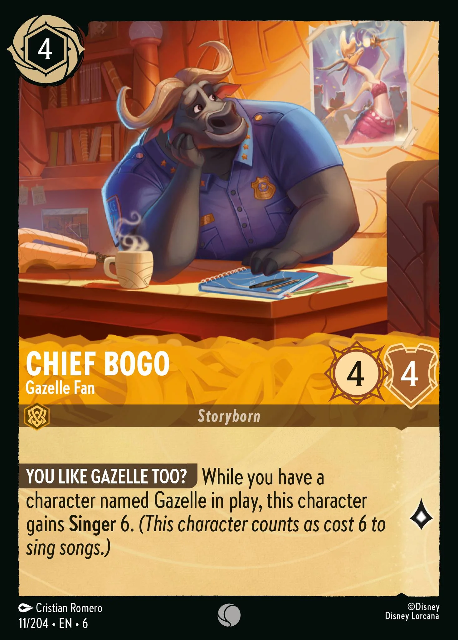 Chief Bogo - Gazelle Fan 11/204 from Azurite Sea