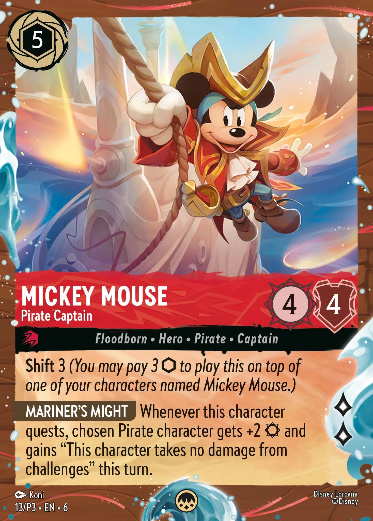 Mickey Mouse - Pirate Captain 13/P3 from Azurite Sea