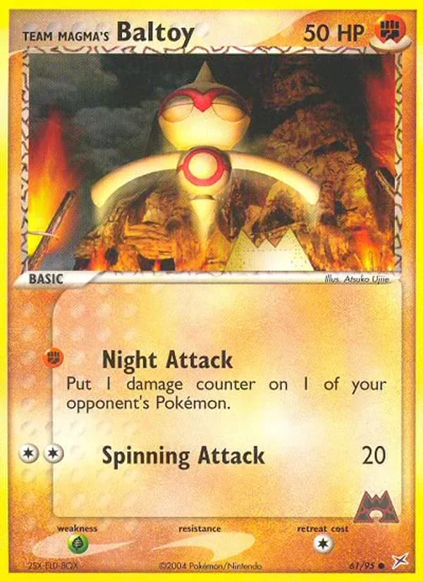 Team Magma's Baltoy 61/95 from EX Team Magma vs Team Aqua