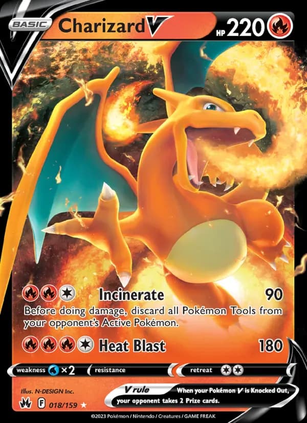 Charizard V 018/159 from Crown Zenith