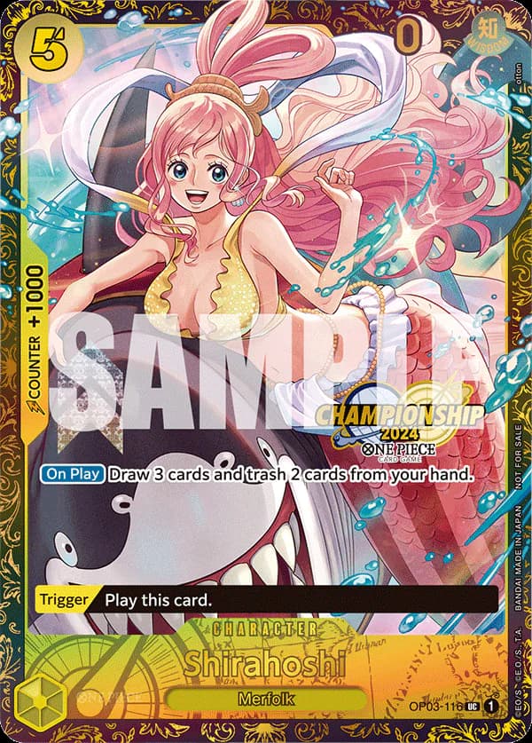 Shirahoshi OP03-116 Official alternate printing 2