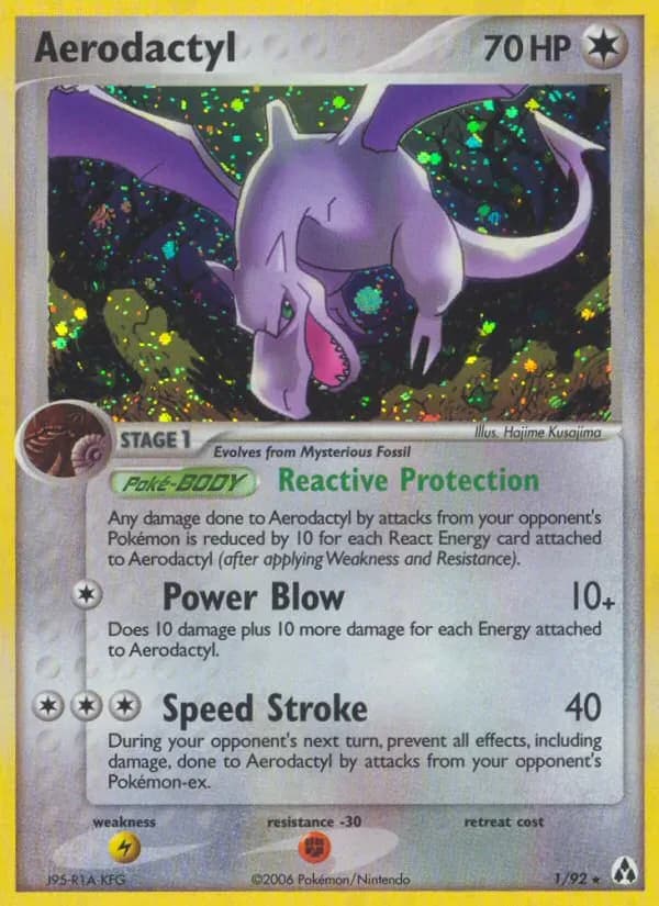 Aerodactyl 1/92 from EX Legend Maker
