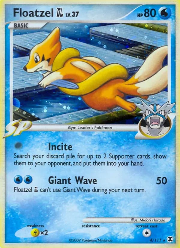 Floatzel GL 4/111 from Rising Rivals