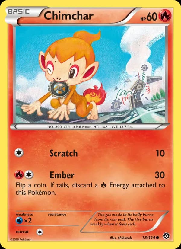 Chimchar 18/114 from Steam Siege