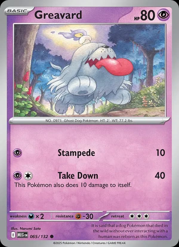 Greavard 065/132 from Mega Evolution