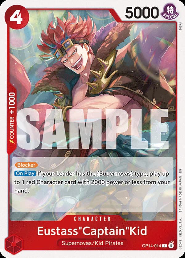 Eustass"Captain"Kid OP14-014 Standard printing
