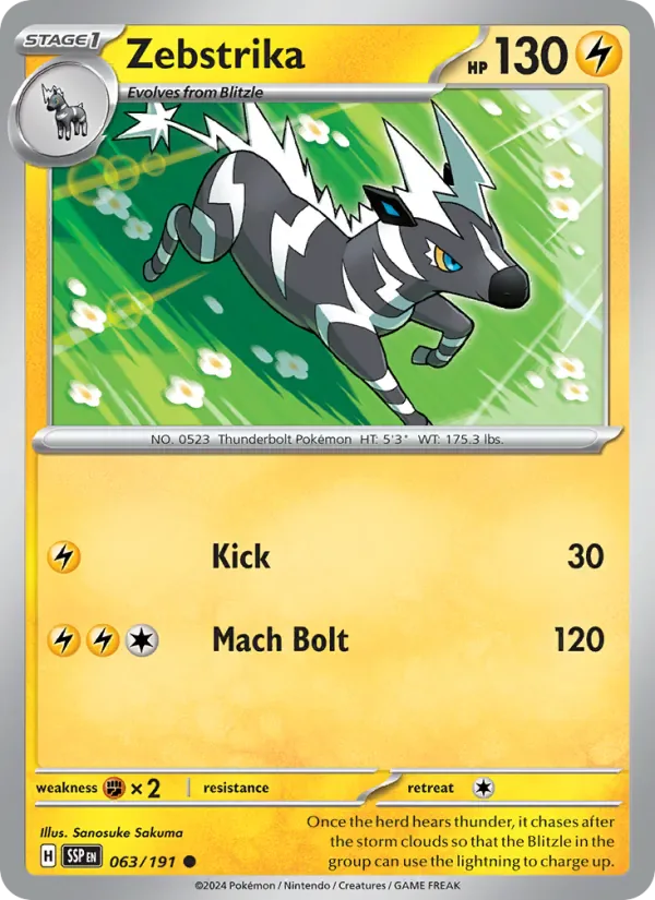 Zebstrika 063/191 from Surging Sparks