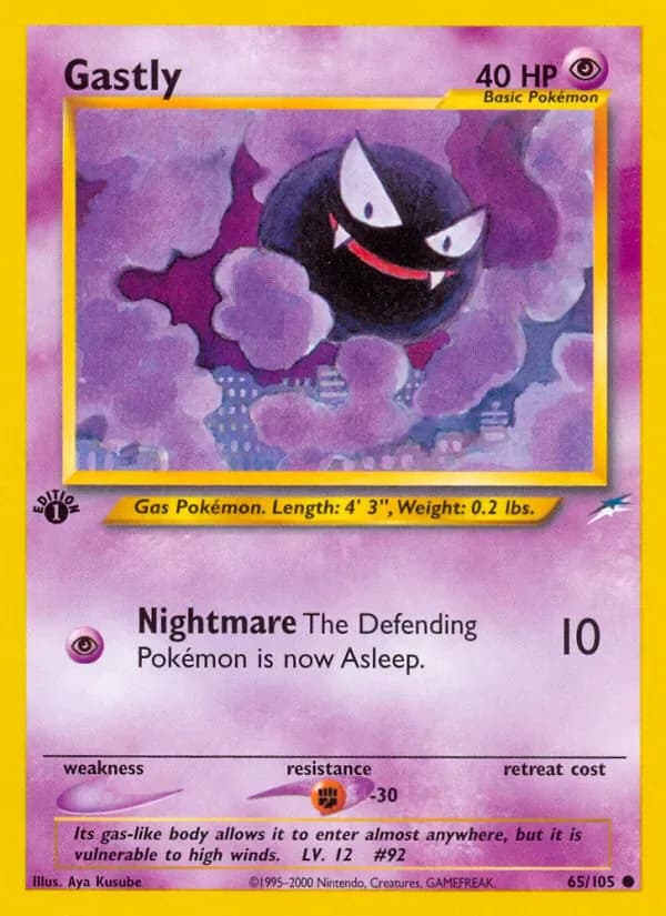 Gastly 65/105 from Neo Destiny