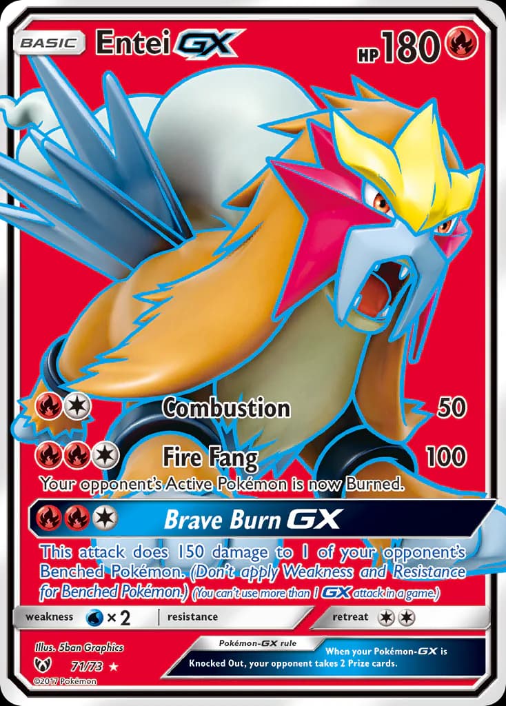 Entei GX 71/73 from Shining Legends