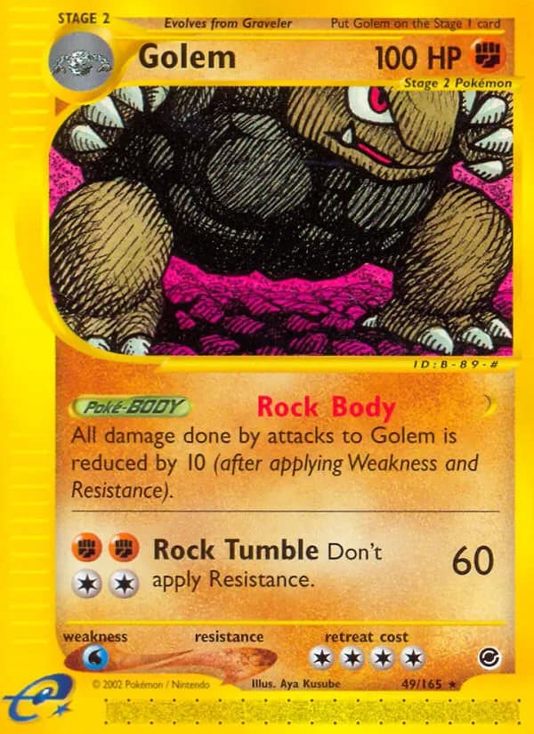 Golem 49/165 from Expedition Base Set