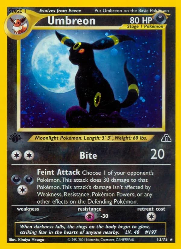 Umbreon 13/75 from Neo Discovery