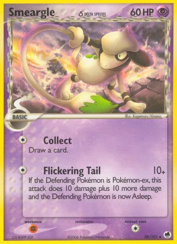 Smeargle δ 39/101 from EX Dragon Frontiers