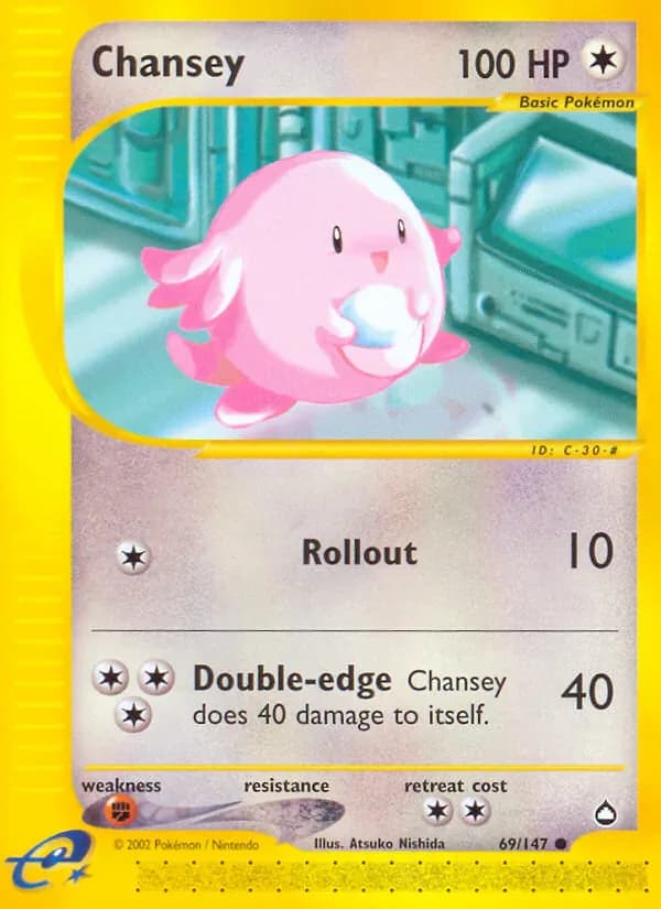 Chansey 69/147 from Aquapolis