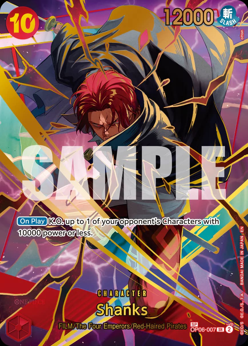 Shanks OP06-007 Official alternate printing 2