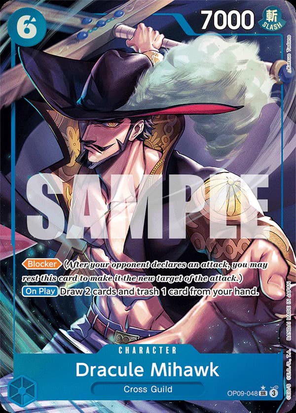 Dracule Mihawk OP09-048 Official alternate printing 1