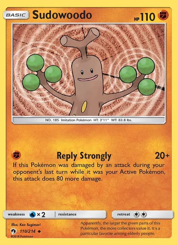 Sudowoodo 110/214 from Lost Thunder